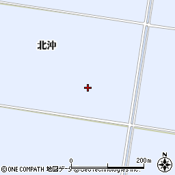 宮城県東松島市赤井（北沖）周辺の地図