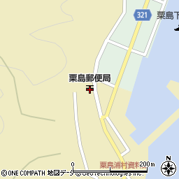 粟島郵便局周辺の地図