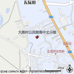 大衡村公民館衡中北分館周辺の地図