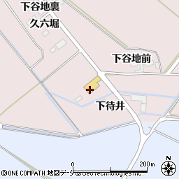 宮城県石巻市鹿又下谷地裏周辺の地図