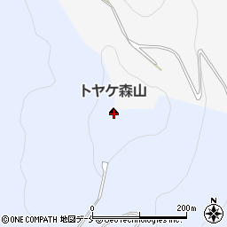 トヤケ森山周辺の地図