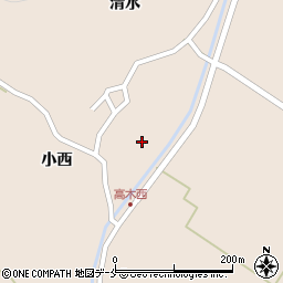 宮城県石巻市高木新内田周辺の地図