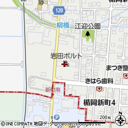 岩田ボルト山形工場周辺の地図