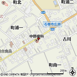 宮城県石巻市広渕（町）周辺の地図