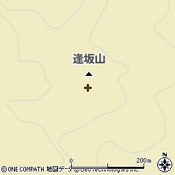 逢坂山周辺の地図