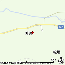 宮城県黒川郡大和町吉田升沢周辺の地図