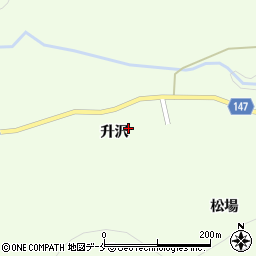 宮城県大和町（黒川郡）吉田（升沢）周辺の地図