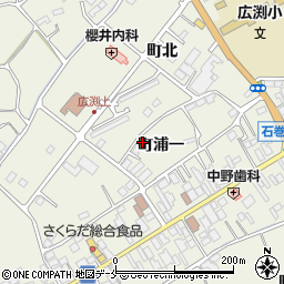 宮城県石巻市広渕町浦一周辺の地図