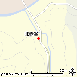 新潟県村上市北赤谷217周辺の地図