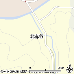 新潟県村上市北赤谷周辺の地図