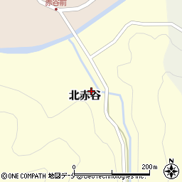 新潟県村上市北赤谷215周辺の地図