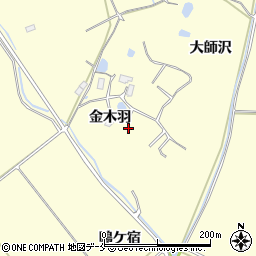 宮城県大崎市鹿島台広長（金木羽）周辺の地図