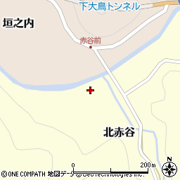 新潟県村上市北赤谷154周辺の地図