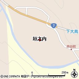 新潟県村上市垣之内周辺の地図