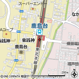宮城県大崎市周辺の地図