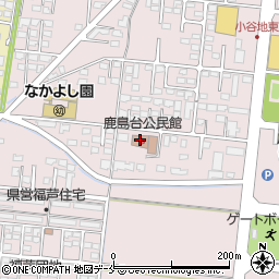 鹿島台公民館周辺の地図