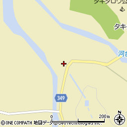 山形県企業局　寿岡発電所周辺の地図