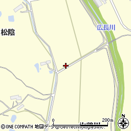 宮城県大崎市鹿島台広長水鶏川周辺の地図
