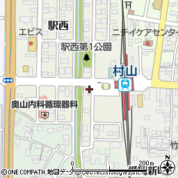 トヨタレンタリース山形村山駅西口店周辺の地図