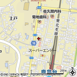 鹿島台郵便局周辺の地図