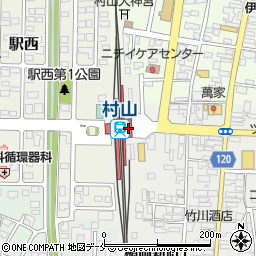 村山警察署駅前交番周辺の地図
