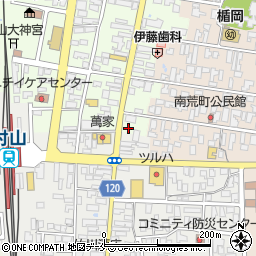 ローソン村山楯岡五日町店周辺の地図