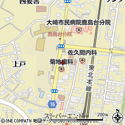 宮城県大崎市鹿島台平渡（上戸下）周辺の地図