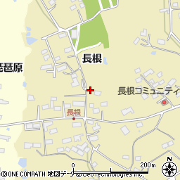 宮城県大崎市鹿島台平渡長根周辺の地図