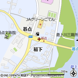 そば街道口周辺の地図