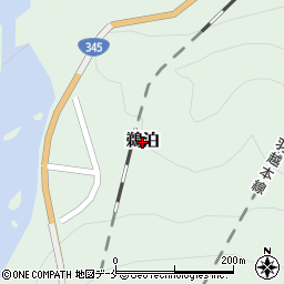 新潟県村上市鵜泊周辺の地図