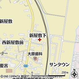 宮城県大崎市鹿島台平渡新屋敷下周辺の地図