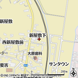 宮城県大崎市鹿島台平渡（新屋敷下）周辺の地図