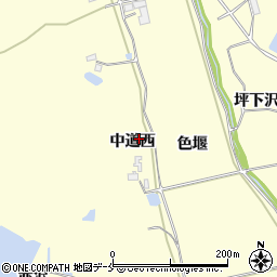 宮城県大崎市鹿島台広長中道西周辺の地図