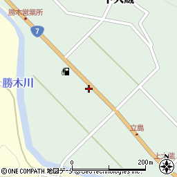 新潟県村上市下大蔵242周辺の地図