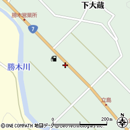新潟県村上市下大蔵239周辺の地図