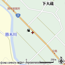 新潟県村上市下大蔵92周辺の地図