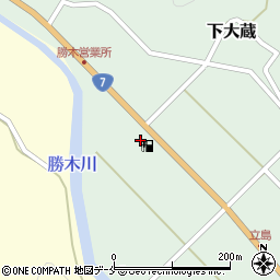 新潟県村上市下大蔵91周辺の地図