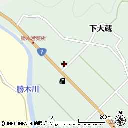 新潟県村上市下大蔵104周辺の地図