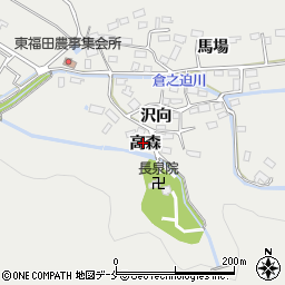 宮城県石巻市東福田高森125周辺の地図