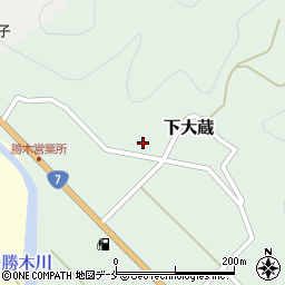 新潟県村上市下大蔵176周辺の地図