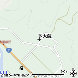 新潟県村上市下大蔵180周辺の地図