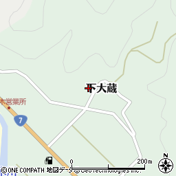 新潟県村上市下大蔵815周辺の地図