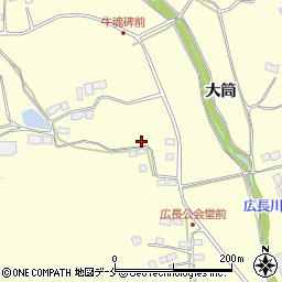 宮城県大崎市鹿島台広長（中上下）周辺の地図