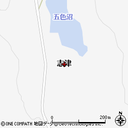 山形県西川町（西村山郡）志津周辺の地図