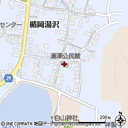 湯澤公民館周辺の地図