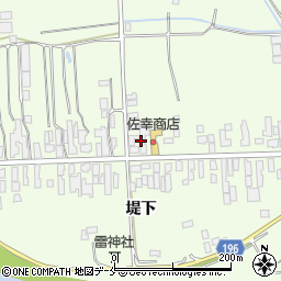宮城県石巻市小船越堤下周辺の地図