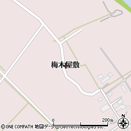 宮城県石巻市鹿又梅木屋敷周辺の地図