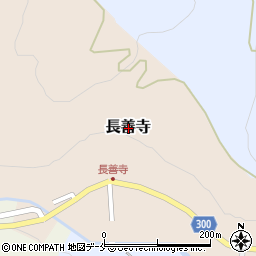 山形県村山市長善寺周辺の地図