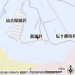 宮城県大崎市鹿島台船越菖蒲沢周辺の地図
