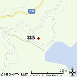 宮城県石巻市雄勝町桑浜羽坂37周辺の地図
